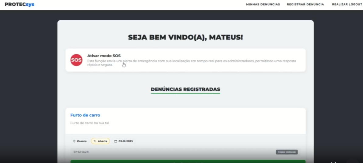 Sistema de denúncias